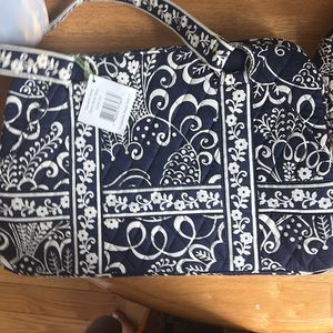 Vera Bradley squared away twirly birds navy